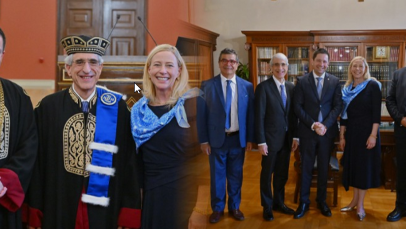 ΥALE UNIVERSITY – NATIONAL AND KAPODISTRIAN UNIVERSITY OF ATHENS: PRESIDENT MAURIE MCINNIS AND FORMER PRESIDENT PETER SALOVEY OF YALE UNIVERSITY AT THE UNIVERSITY OF ATHENS 